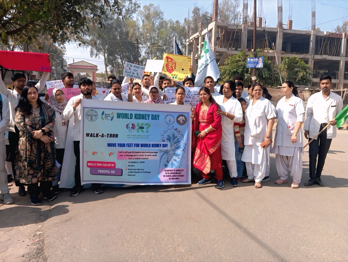 World Kidney Day Walk-a-Thon organised by nephrologist Dr. Nidhi Gupta for kidney disease awareness in community