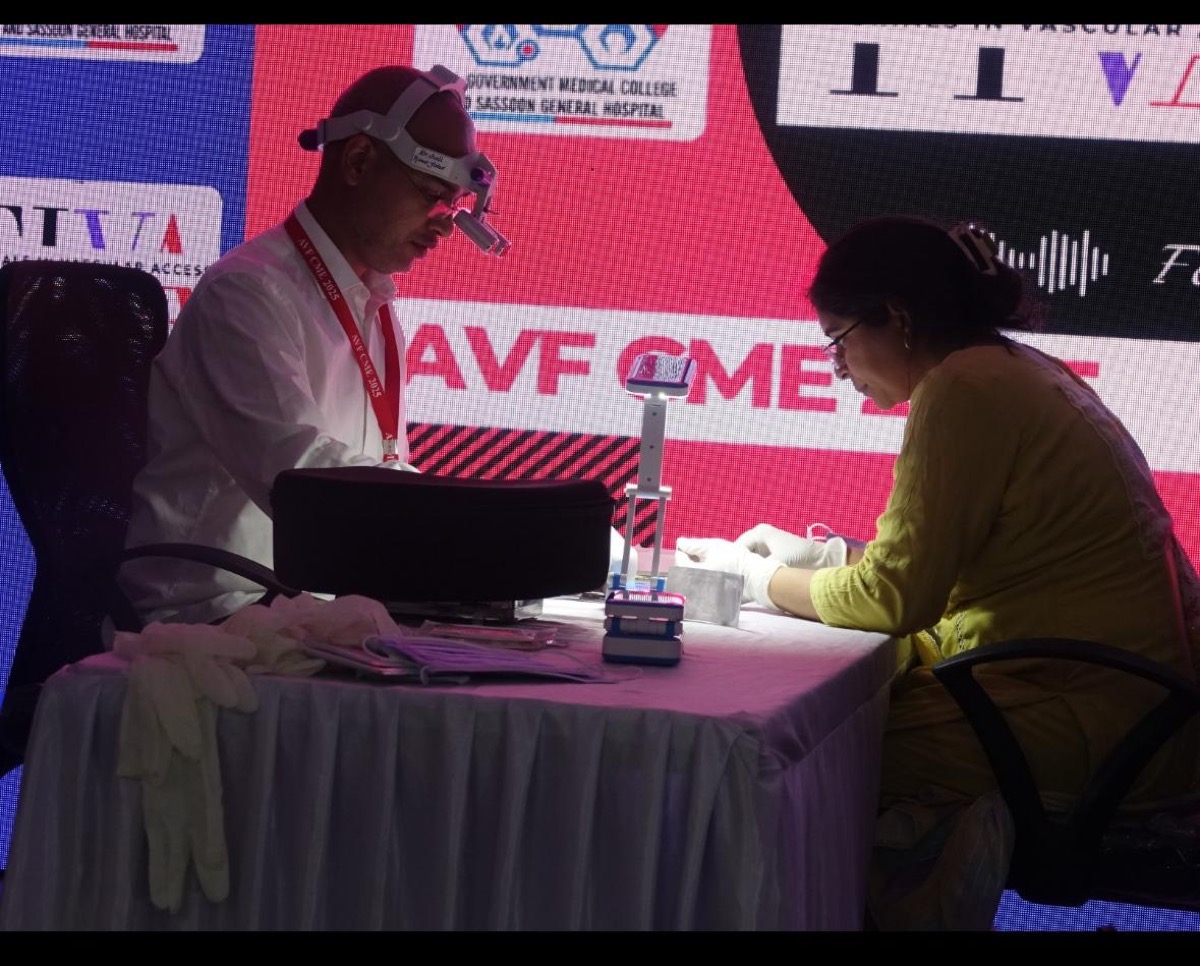 AVF CME vascular access workshop at Government Medical College — dialysis access training attended by Dr. Nidhi Gupta
